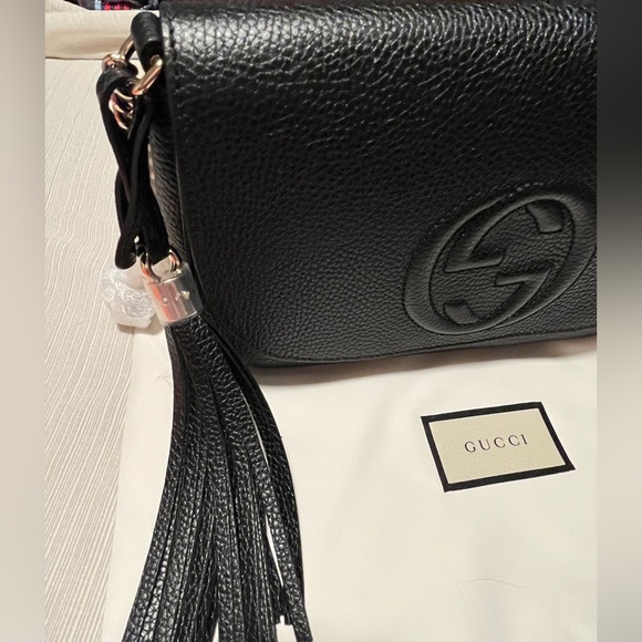 Gucci Soho, Pebbled Leather, Medium, crossbody bag! new! - Picture 5 of 17